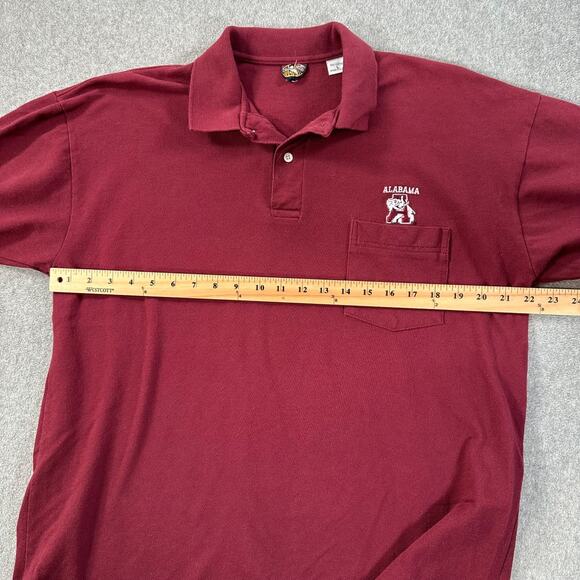 Vintage Alabama Crimson Tide Pocket Embroidered Polo Creekwood Mens Large Big AL - Picture 8 of 9